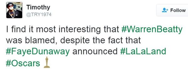 सोशल मीडिया में ऑस्कर में हुई ग़लती पर जमकर चुहलबाज़ी