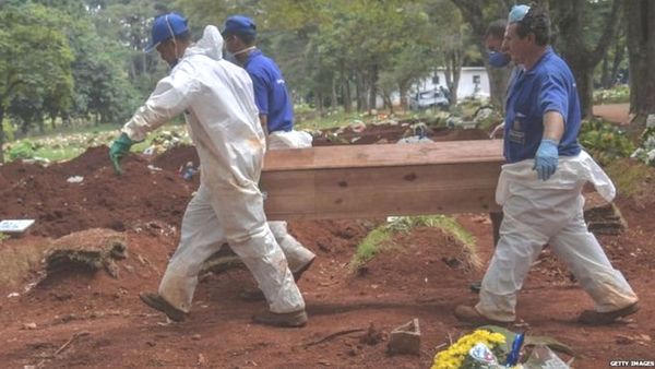 कोविड-19 मरीज़ों की लाशें बड़े गड्ढे में फेंके गए, प्रशासन की आलोचना