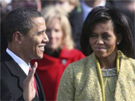 Michelle busy unpacking boxes in White House
