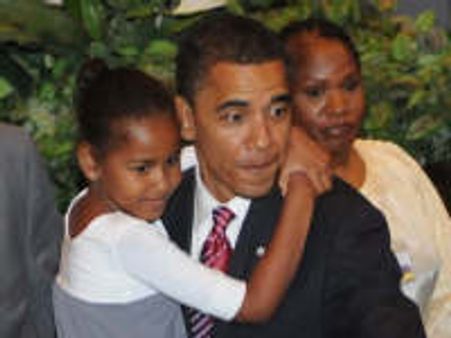 Sasha almost died as baby: Obama