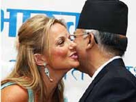 Ginger kiss lands Nepal PM in trouble
