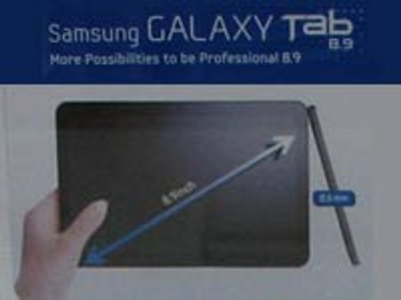 Samsung Galaxy Tab 8.9-inch image leaked ahead of launch