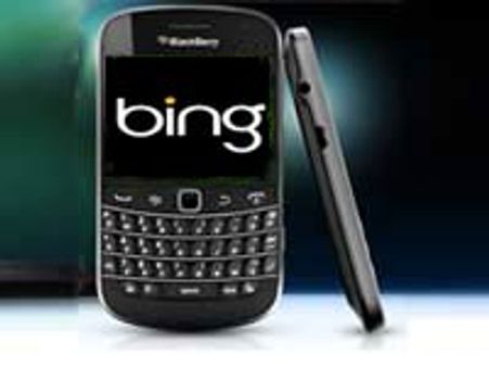 Microsoft Bing powers search on BlackBerry devices