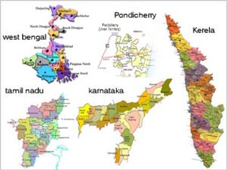 Partywise Results of Assam, Kerala, Pondy, TN & WB polls