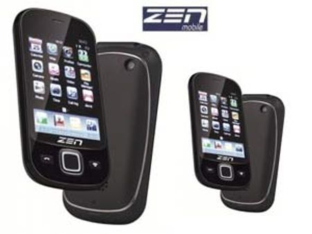 Zen Flikk M45 - Touchscreen dual SIM mobile @ Rs 5000