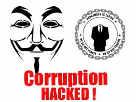 Corruption Hacked: Anonymous attacks Govt sites