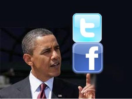 Barack Obama tweeting for US Prez elections 2012