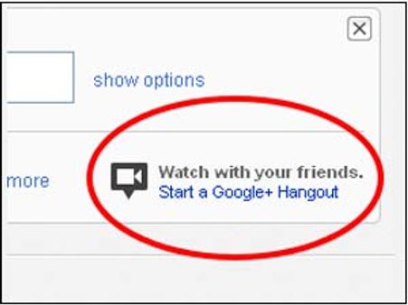 Google+ Hangout on YouTube - Watch videos with friends!