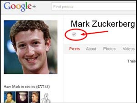 Google 'verifies' Facebook CEO Zuckerberg's G+ profile!