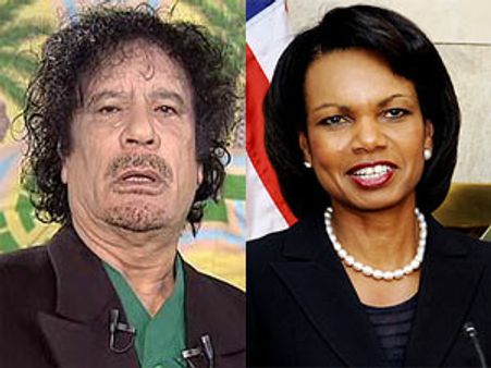 Gaddafi smitten with 'African Princess' Condoleezza Rice?