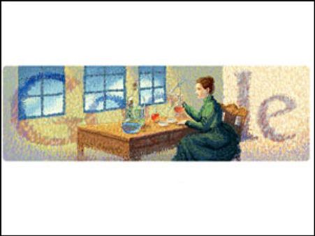 Google Doodle fetes Nobel prize winner Marie Curie's birth