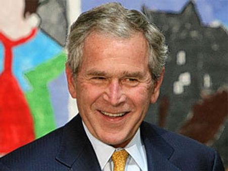 George W Bush in Mumbai for a private visit