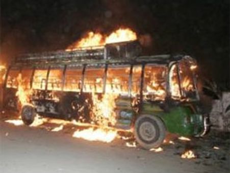 Deadly accident in Punjab; Kabbadi team bus on fire, 2 dead