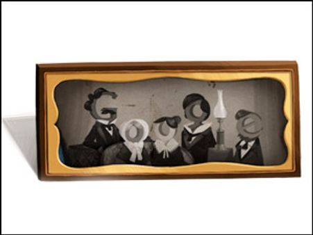 Google celebrates 224th b'day of Louis Daguerre with doodle