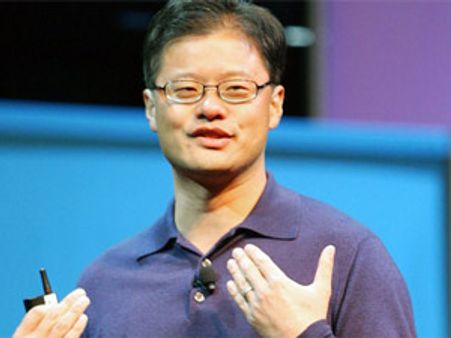 Yahoo co-founder Jerry Yang quits; shares on an upswing