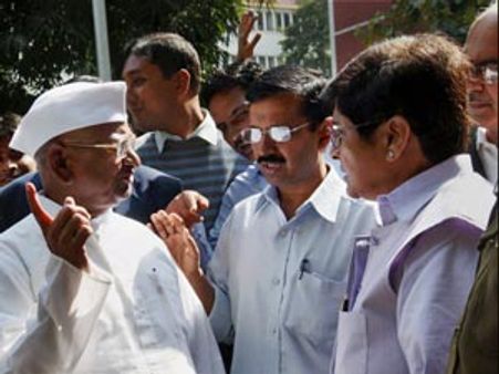 BJP pulls down Team Anna's chain