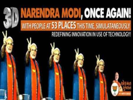 Narendra Modi's final 3D campaign today