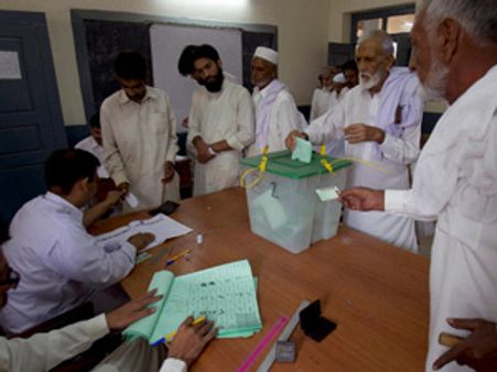 Pakistani caretaker PM thanks voters for huge turnout