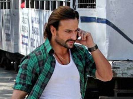 Chopper for Saif's ad lands without permission, 2 held
