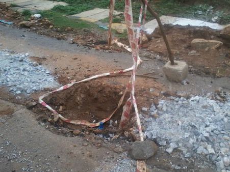 The 'hole' of shame claims its first victim