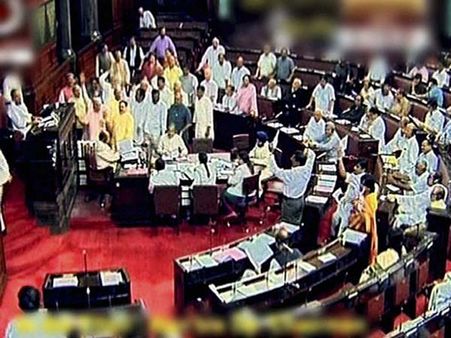 Vadra land deals: Rajya Sabha adjourned thrice