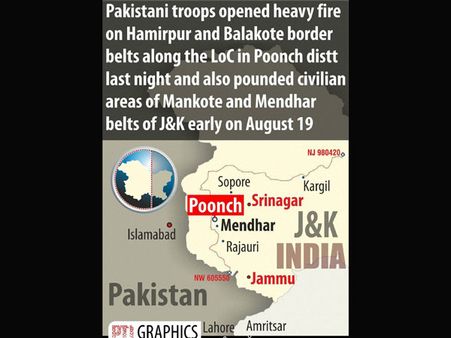 Fresh ceasefire violation; mortar shelling, exchanges on