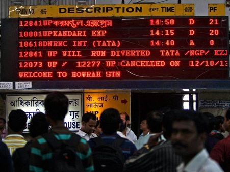 (Pics) Phailin: Railways in Odisha marooned from the rest of India