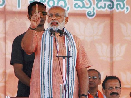 Narendra Modi slams Congress over seeking ban on opinion polls