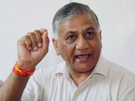 V K Singh attacks predecessors over age issue