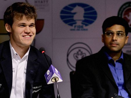 Chess: Anand loses yet again, Carlsen needs just a daw to win title