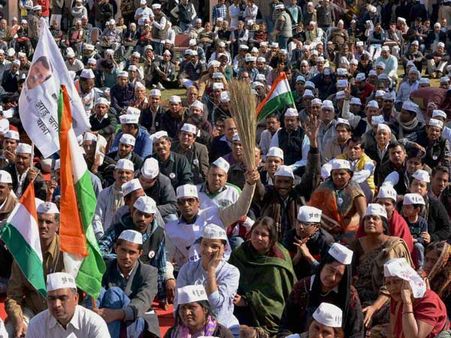 Gandhi caps turn a symbol of protest