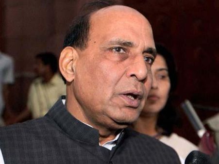 Rajnath meets senior Congress leader Tiwari