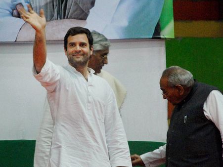 Rahul objects to lotus drawing in Amethi polling booth