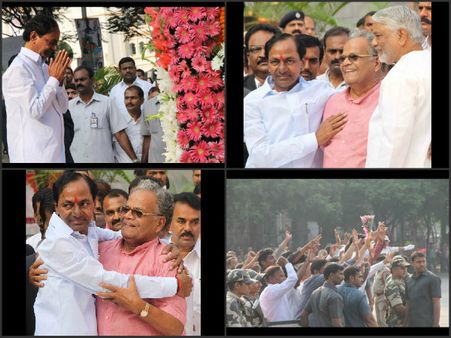 K Chandrasekhar Rao sworn in as the first CM of Telangana