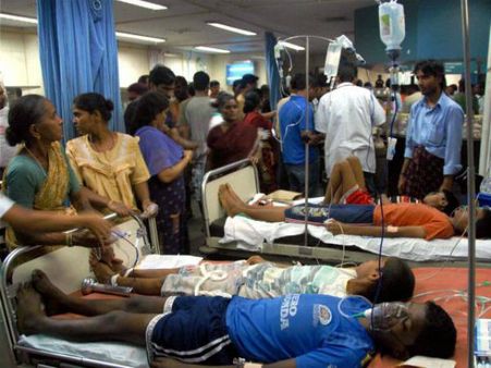 Childhood cancer awareness exhibition at Taj Mahal