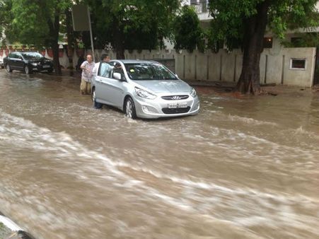 In pictures: Copious rains batters Delhi