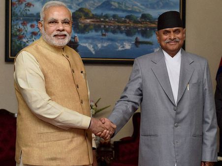 Narendra Modi discusses bilateral ties with Nepal president