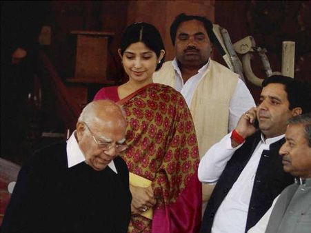 SP, BJP members clash over Dimple Yadav 'English' speech in Lok Sabha