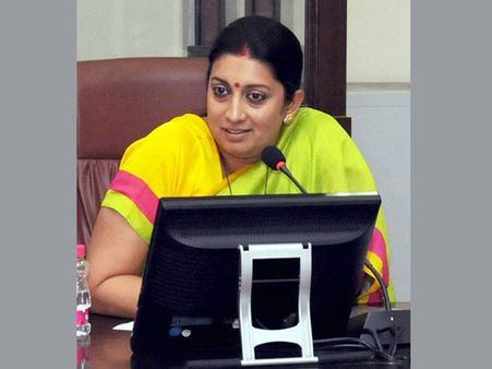 My statement on Yale misconstrued: Smriti Irani