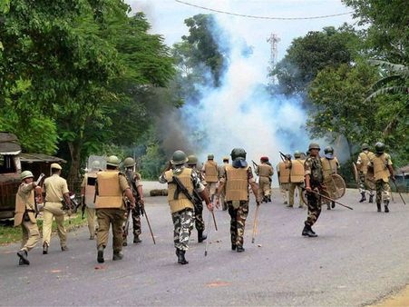 Mob violence in Golaghat against police action