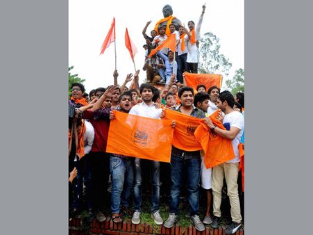 Election fever grips Delhi University