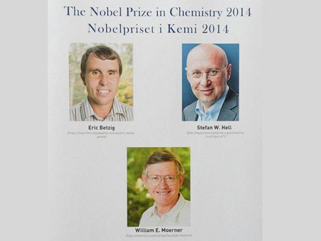 2014 Nobel prize in Chemistry winners: Eric Betzig, Stefan W Hell, William E Moerner