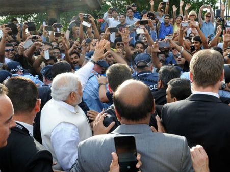Fortunate to be born post-1947: PM Modi at Allphones Arena