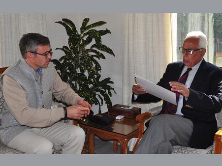 Jammu and Kashmir: Omar Abdullah resigns, becomes emotional