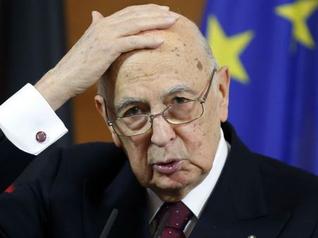 Italian president Giorgio Napolitano quits before end of tenure