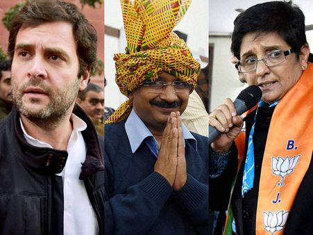 Star wars Tuesday: Rahul, Kejriwal, Bedi to hold rallies in Delhi