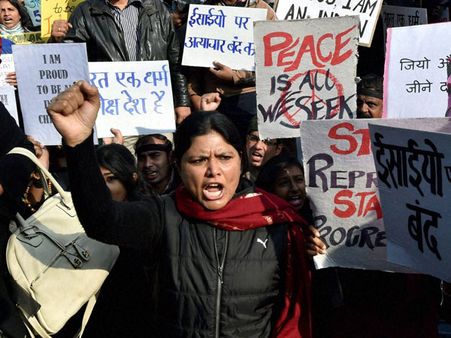 Protest in Delhi against 'attacks' on churches