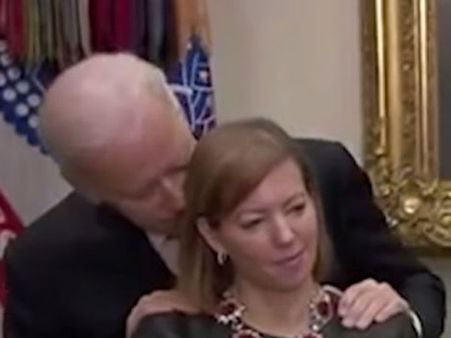Video: Joe Biden's 'up-close' moment with Ashton Carter's wife goes viral