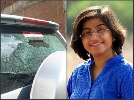 Activist's car stoned after launching campaign against rapists