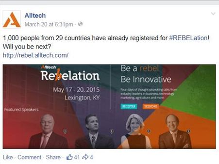 US: Alltech to organise international agribusiness conference REBELation in May